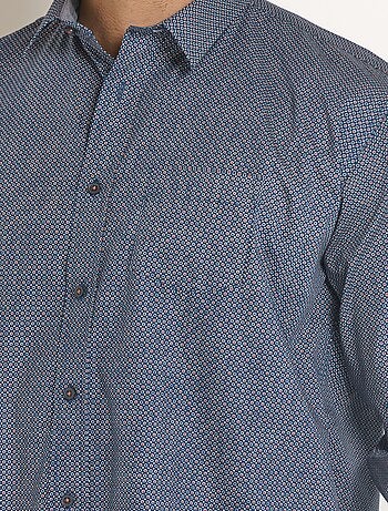 Camisa manga larga microestampado - Afibel