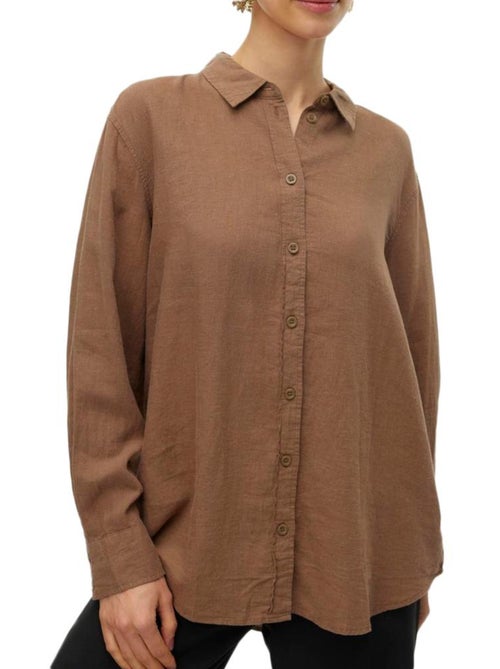 Camisa Manga Larga Vero Moda para Mujer - Kiabi Camisa Manga Larga Vero Moda para Mujer - Kiabi