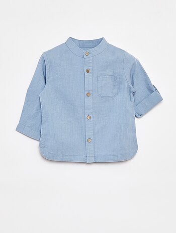 Camisa mao de mezcla de lino