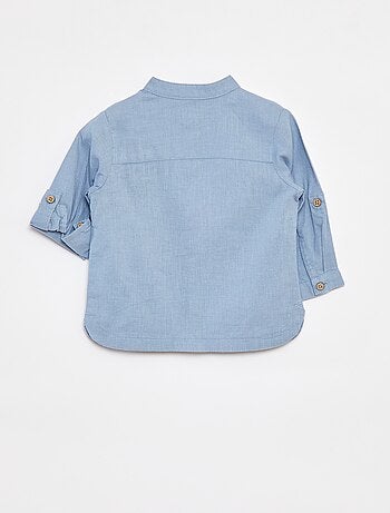 Camisa mao de mezcla de lino