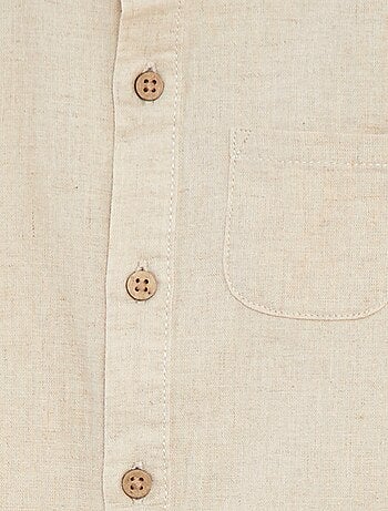 Camisa mao de mezcla de lino