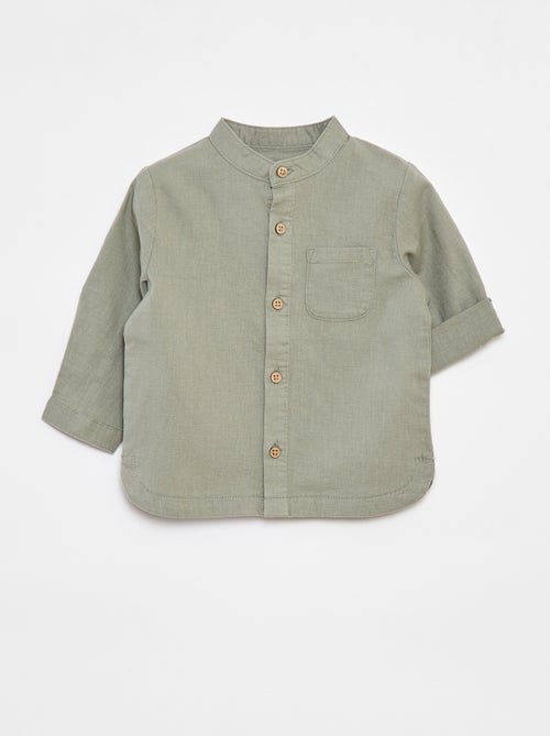 Camisa mao de mezcla de lino - Kiabi