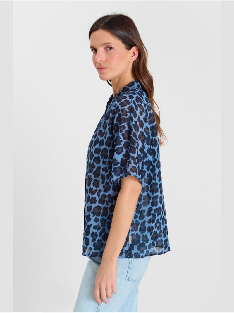 Camisa melly Azul - Kiabi