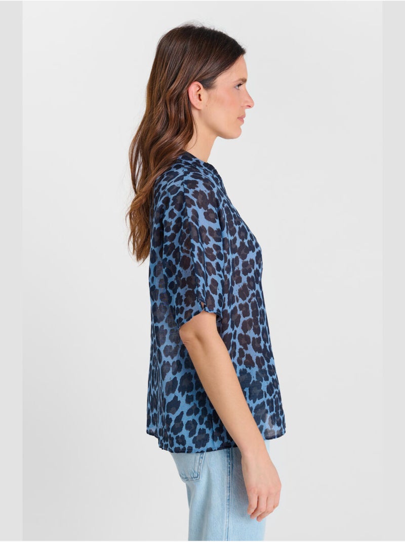 Camisa melly Azul - Kiabi