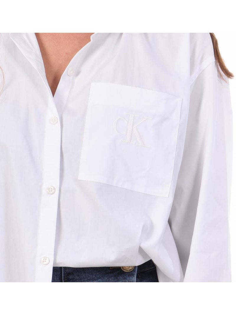 Camisa mujer calvin klein jeans Blanco - Kiabi
