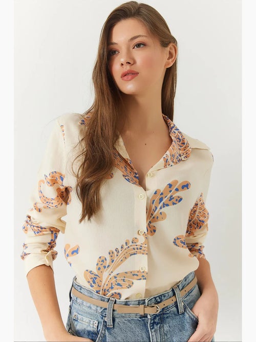 Camisa mujer entallada lucci - Kiabi Camisa mujer entallada lucci - Kiabi