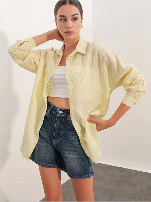 Camisa mujer viscosa nylon bdart - Kiabi Camisa mujer viscosa nylon bdart - Kiabi
