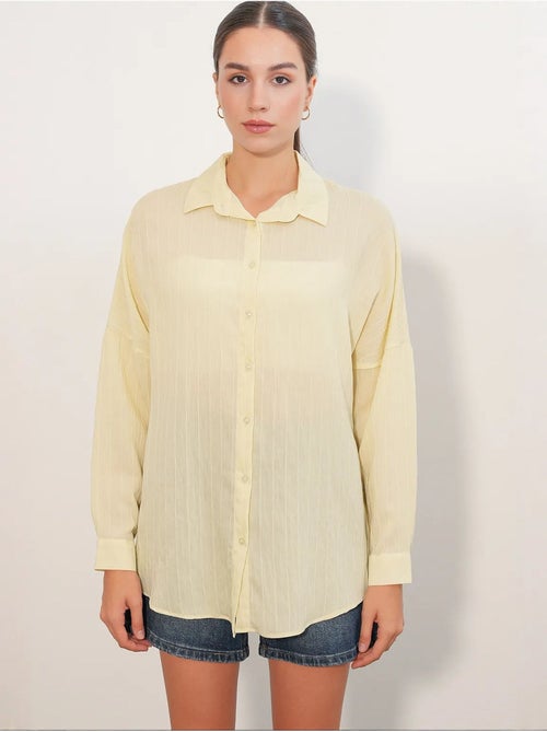 Camisa mujer viscosa nylon bdart - Kiabi Camisa mujer viscosa nylon bdart - Kiabi