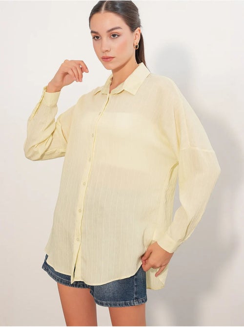 Camisa mujer viscosa nylon bdart - Kiabi Camisa mujer viscosa nylon bdart - Kiabi