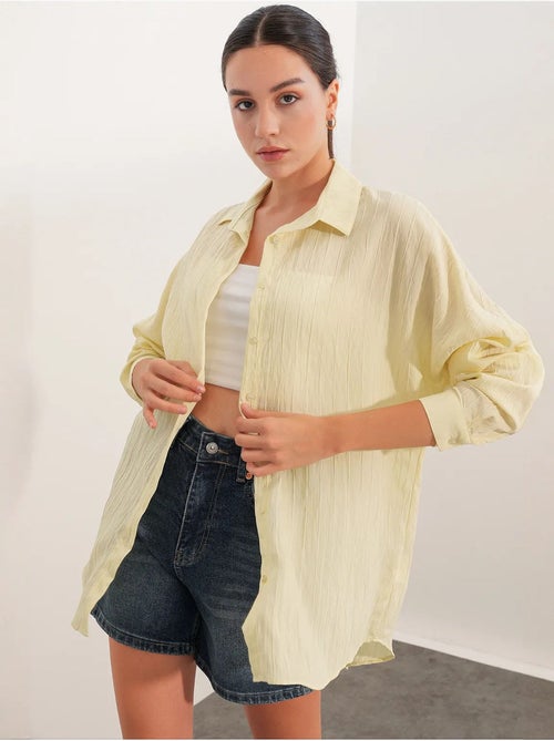 Camisa mujer viscosa nylon bdart - Kiabi Camisa mujer viscosa nylon bdart - Kiabi