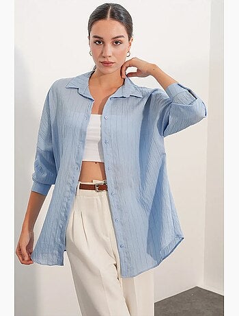 Camisa mujer viscosa nylon bdart
