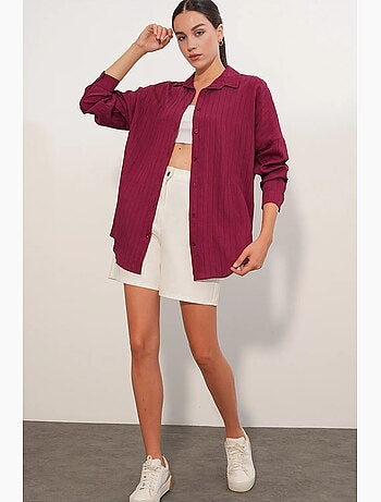 Camisa mujer viscosa nylon bdart