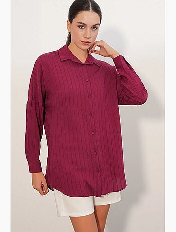 Camisa mujer viscosa nylon bdart