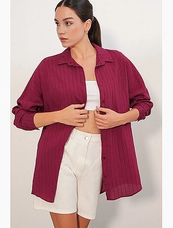 Camisa mujer viscosa nylon bdart
