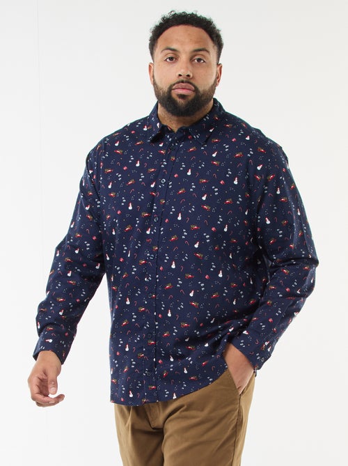 Camisa Navideña con Estampado - Kiabi Camisa Navideña con Estampado - Kiabi