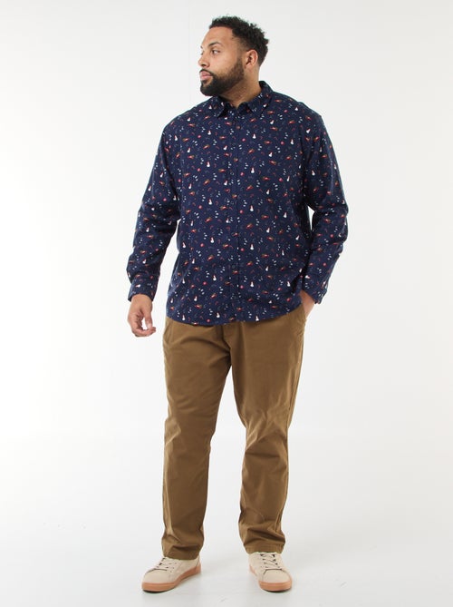 Camisa Navideña con Estampado - Kiabi Camisa Navideña con Estampado - Kiabi