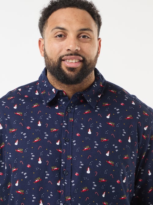 Camisa Navideña con Estampado - Kiabi Camisa Navideña con Estampado - Kiabi