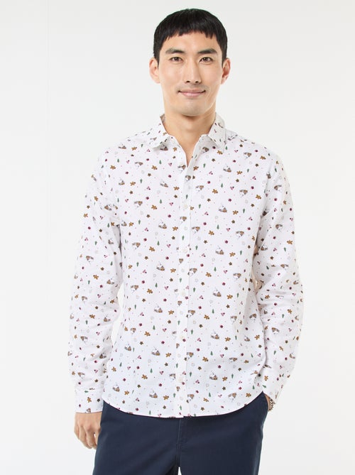 Camisa Navideña Estampada - Kiabi