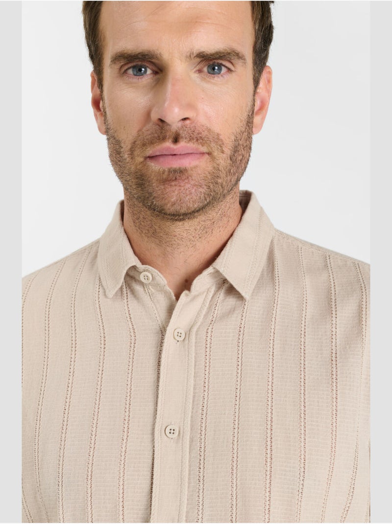 Camisa OPER Beige - Kiabi