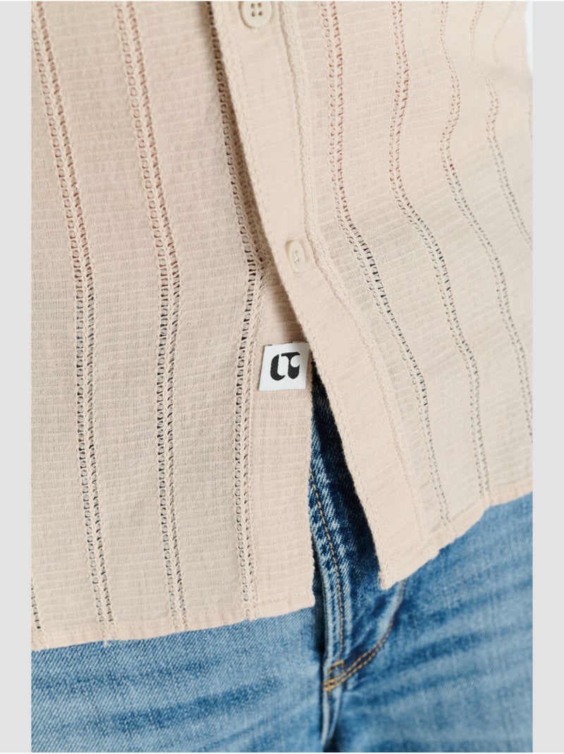 Camisa OPER Beige - Kiabi