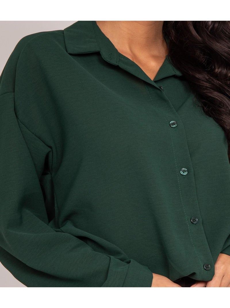 Camisa OSTERIA Verde oscuro - Kiabi