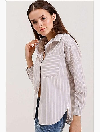 Camisa oversize a rayas bdart