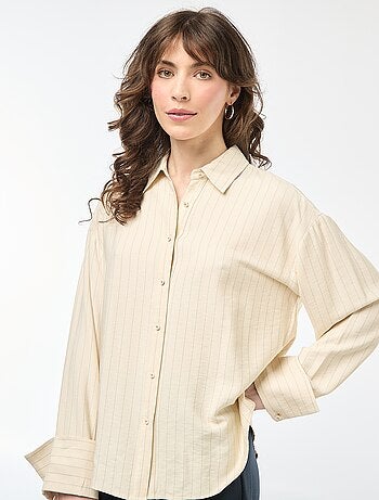 Camisa oversize a rayas