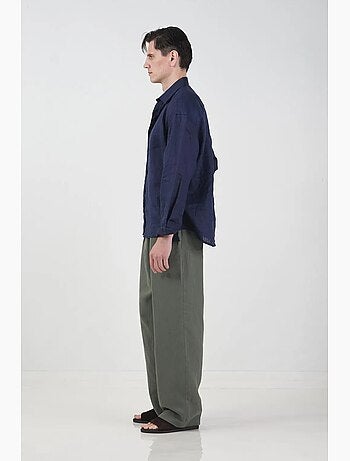 Camisa oversize abotonada con cuello camisero giesto