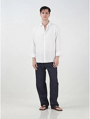 Camisa oversize abotonada con cuello camisero giesto