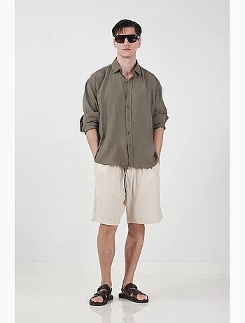 Camisa oversize abotonada de manga larga giesto