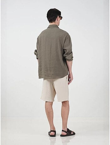 Camisa oversize abotonada de manga larga giesto