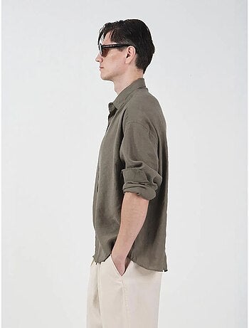 Camisa oversize abotonada de manga larga giesto