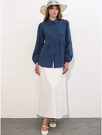 Camisa oversize de algodón de manga larga bdart