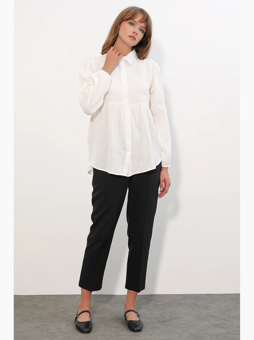 Camisa oversize de algodón de manga larga bdart - Kiabi
