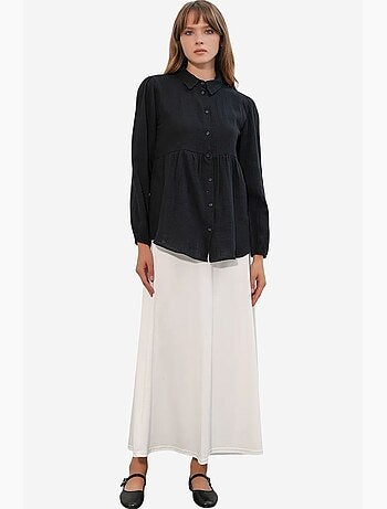 Camisa oversize de algodón de manga larga bdart