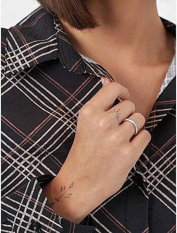 Camisa oversize de cuadros con botones bdart