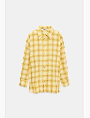 Camisa oversize de cuadros de manga larga dilvin
