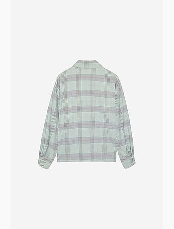 Camisa oversize de cuadros tejida dilvin