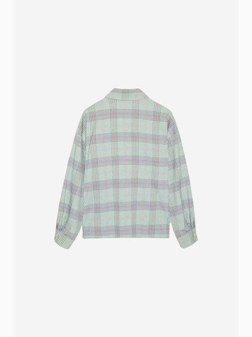 Camisa oversize de cuadros tejida dilvin - Kiabi Camisa oversize de cuadros tejida dilvin - Kiabi