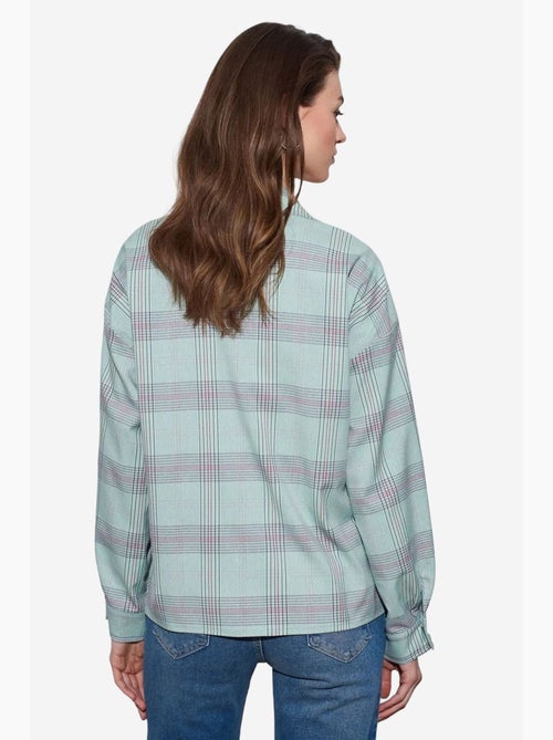 Camisa oversize de cuadros tejida dilvin - Kiabi Camisa oversize de cuadros tejida dilvin - Kiabi
