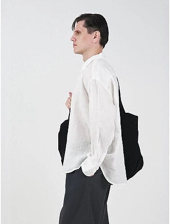 Camisa oversize de lino con botones giesto