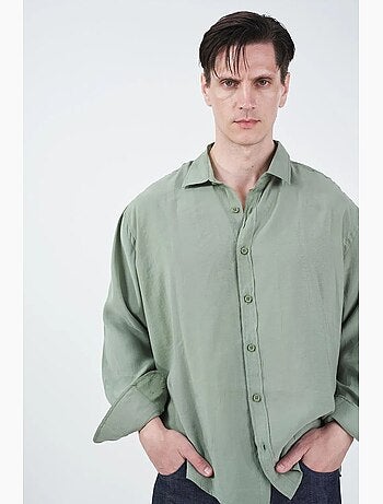 Camisa oversize de manga larga con botones giesto