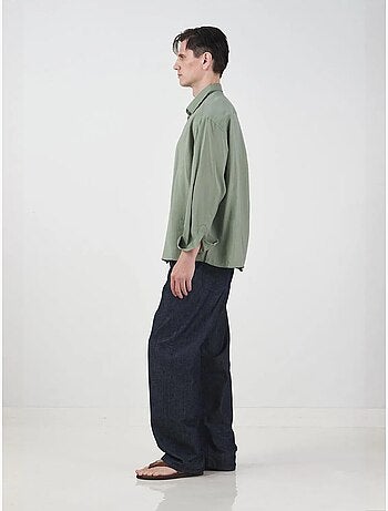 Camisa oversize de manga larga con botones giesto