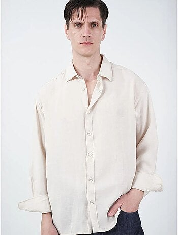 Camisa oversize de manga larga con cierre de botones giesto