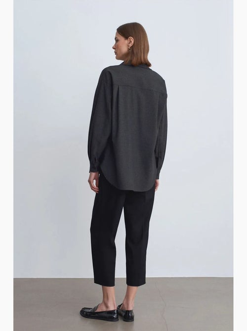 Camisa oversize de manga larga con micro estampado dilvin - Kiabi Camisa oversize de manga larga con micro estampado dilvin - Kiabi