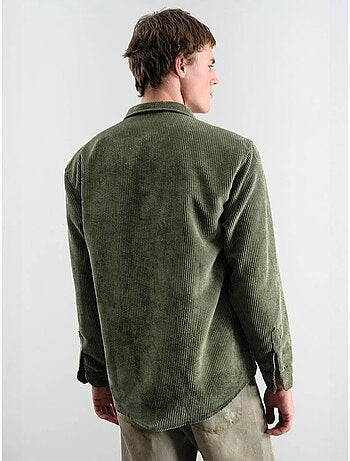 Camisa oversize de pana de manga larga con botones giesto