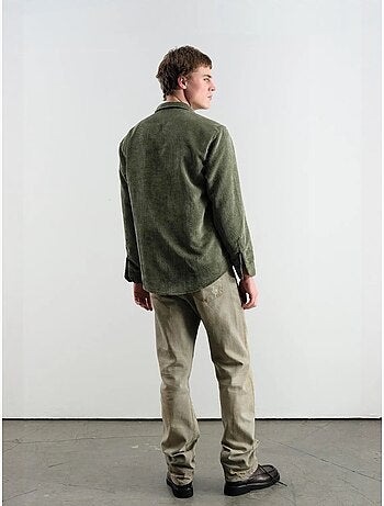 Camisa oversize de pana de manga larga con botones giesto