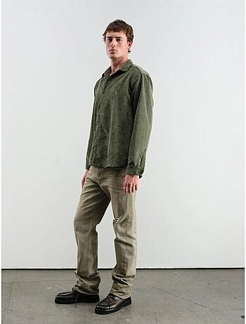 Camisa oversize de pana de manga larga con botones giesto