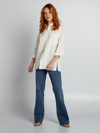 Camisa oversize de popelina