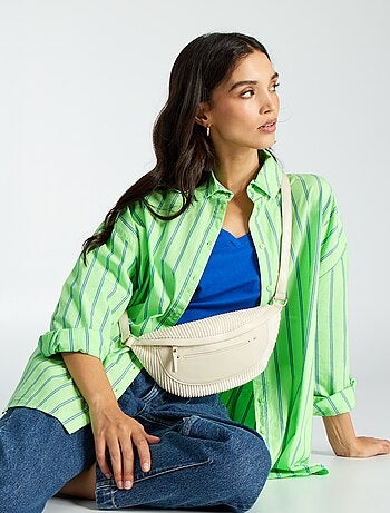 Camisa oversize de popelina - Kiabi